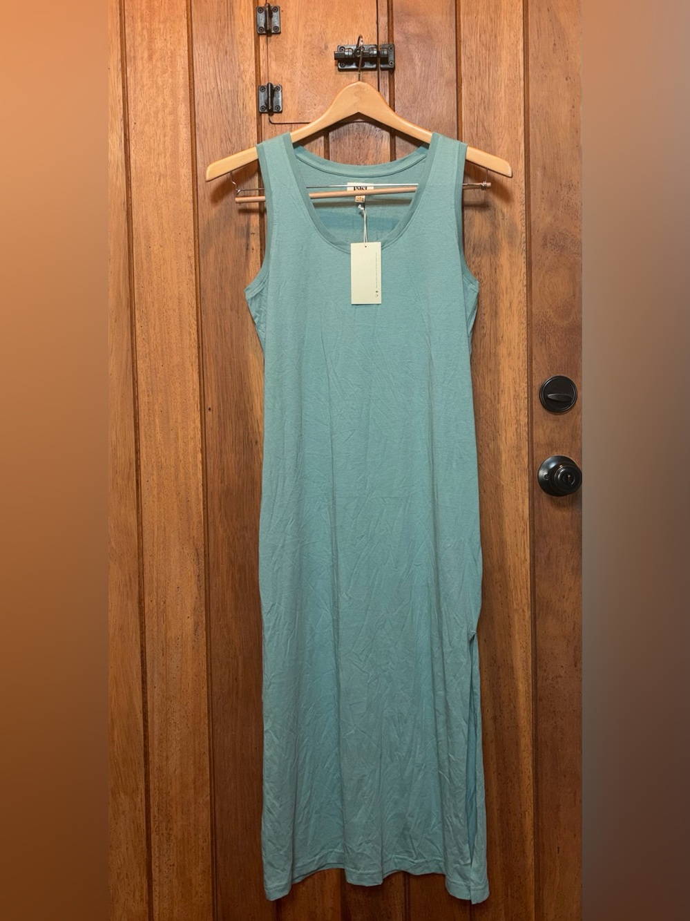 PACT Sleeveless Light Teal Dress - Misses